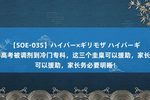 【SOE-035】ハイパー×ギリモザ ハイパーギリモザ Ami 高考被调剂到冷门专科，这三个圭臬可以援助，家长务必要明晰！