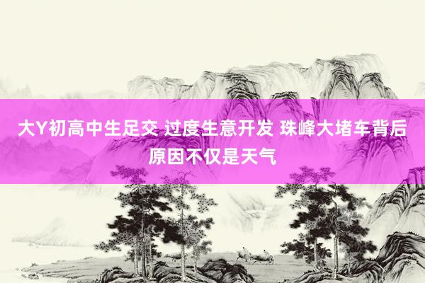 大Y初高中生足交 过度生意开发 珠峰大堵车背后原因不仅是天气