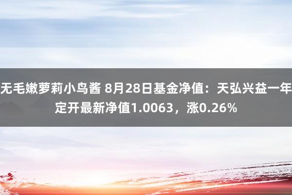无毛嫩萝莉小鸟酱 8月28日基金净值：天弘兴益一年定开最新净值1.0063，涨0.26%