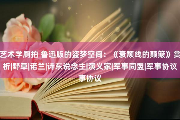 艺术学厕拍 鲁迅版的盗梦空间：《衰颓线的颠簸》赏析|野草|诺兰|诗东说念主|演义家|军事同盟|军事协议