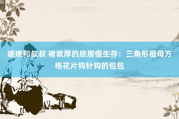 媛媛和叔叔 褚敦厚的旅居慢生存：三角形祖母方格花片钩针钩的包包